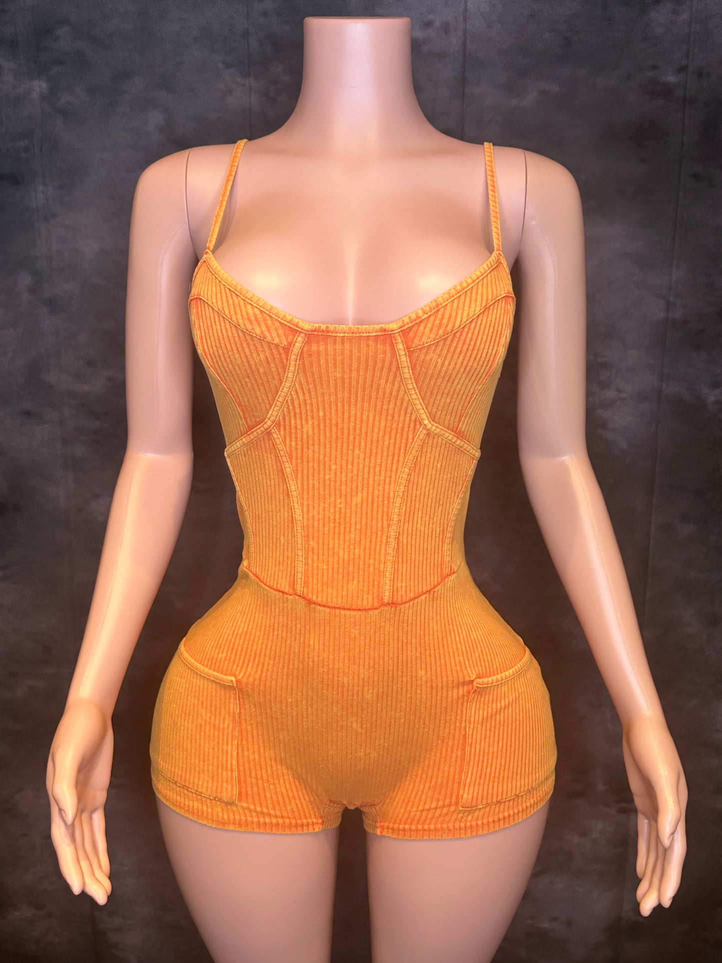 Trinity Romper (Orange)