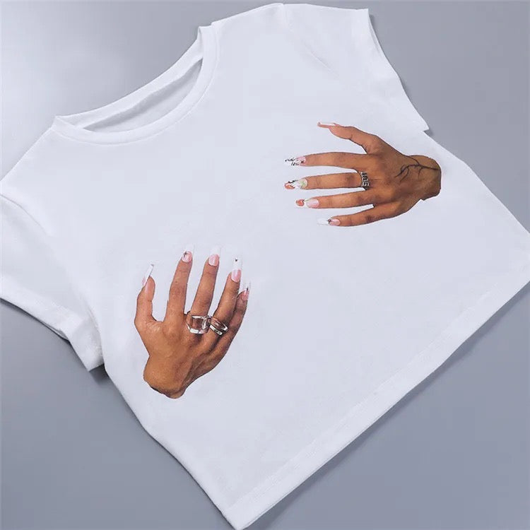 Hands off Baby Tee