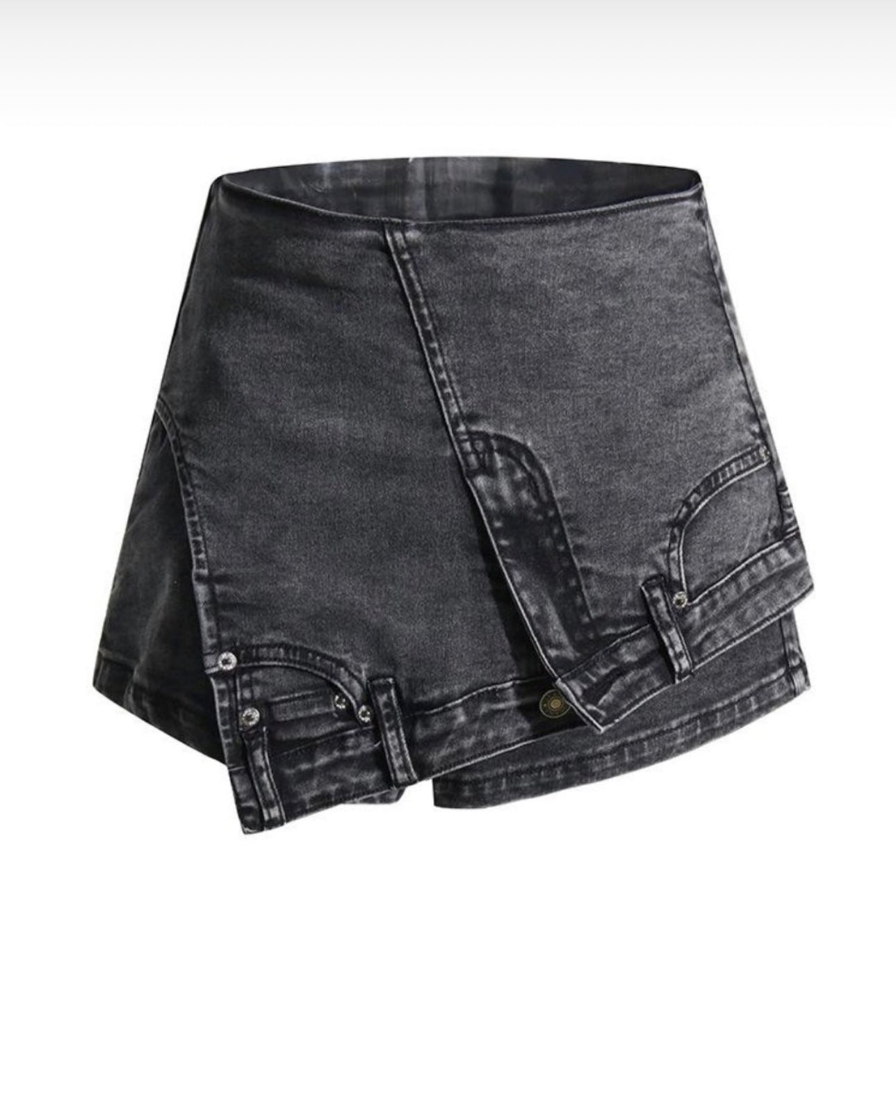 Billy Jean Skirt-Acid Wash