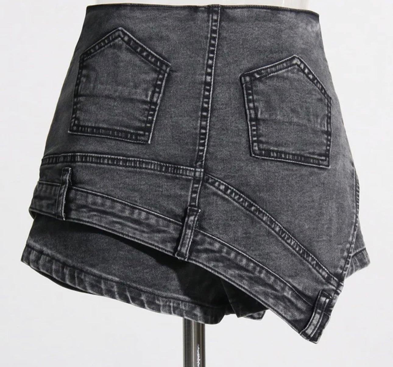 Billy Jean Skirt-Acid Wash