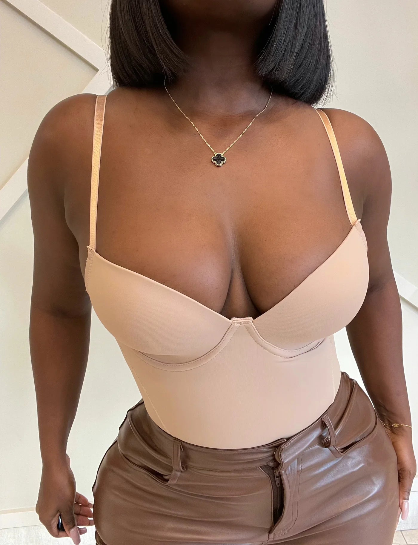 Snatched Bodysuit-Nude