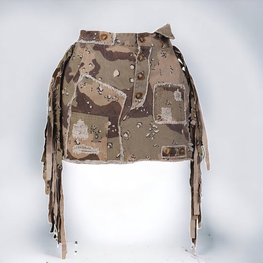 Desert Camo Tassle Skirt