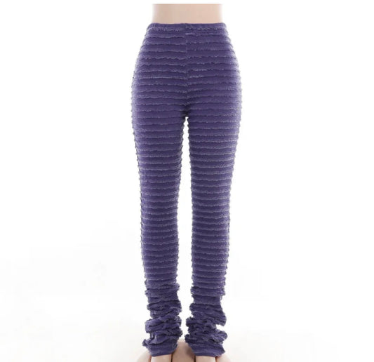 Periwinkle Fuzzy Pants